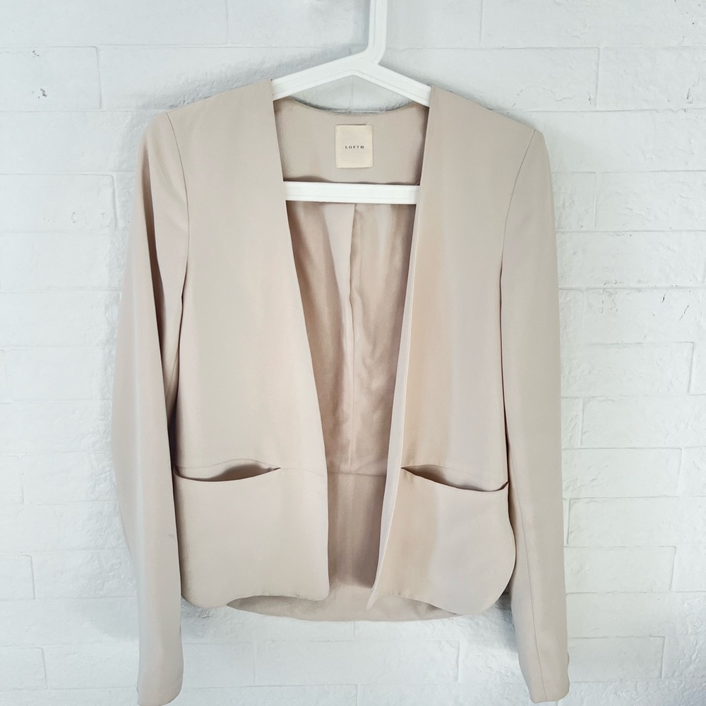 Lotte Cream loose fit Blazer Size S
